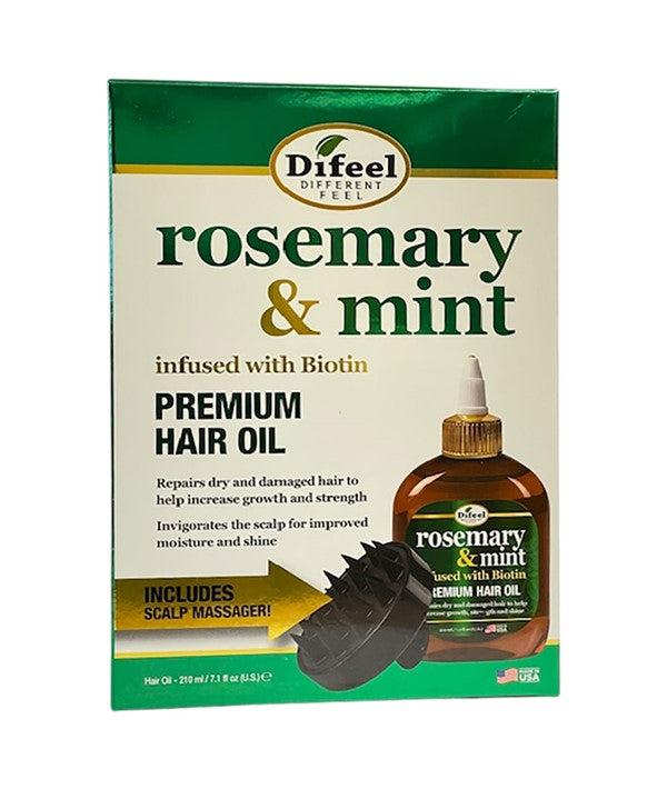 DIFEEL ROSEMARY AND MINT PREMIUM HAIR OIL INFUSED WITH BIOTIN MASSAGER 210 ml Sprays, Serums and Oils Asetena Pa