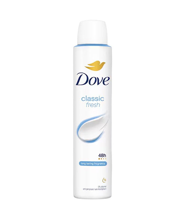DOVE CLASSIC FRESH 48H ANTIPERSPIRANT DEODORANT SPRAY 200 ml Body Care Asetena Pa