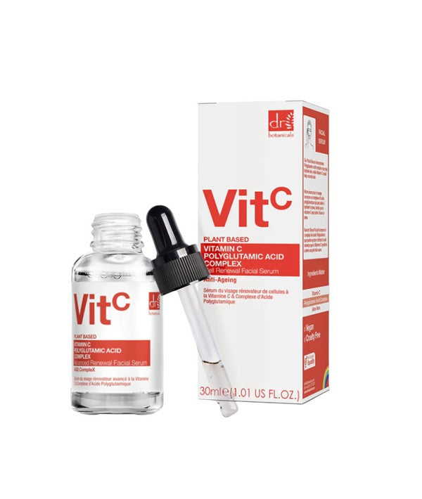 VIT C PLANT BASED POLYGLUTAMIC ACID ADVANCED RENEWAL FACIAL SERUM 30 ML Skin Moisturizing Asetena Pa