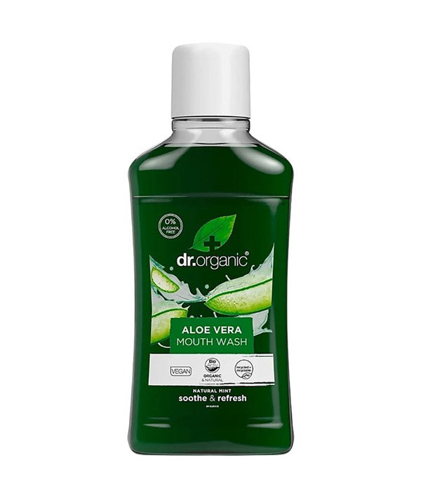 DR ORGANIC ALOE VERA MOUTH WASH 500 ml Dental Care Asetena Pa