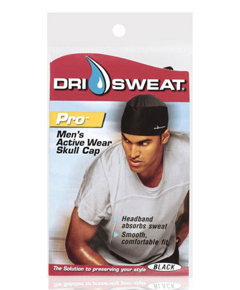 DRI SWEAT PRO MENS ACTIVE WEAR SKULL CAP Color Black Durags and Caps Asetena Pa
