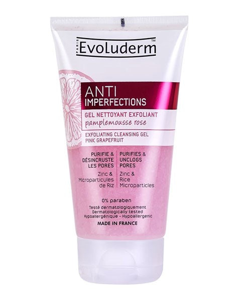 ANTI IMPERFECTIONS EXFOLIATING CLEANSING GEL WITH PINK GRAPEFRUIT 150 ml Skin Wash Asetena Pa