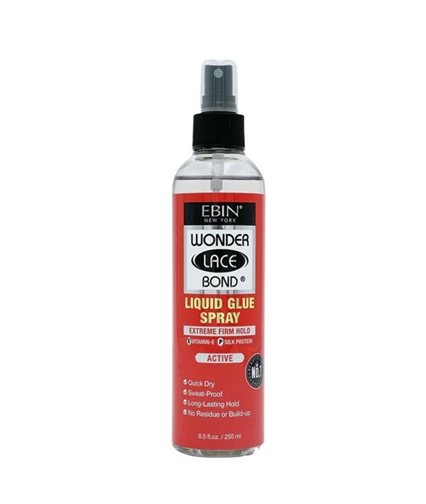 EBIN WONDER LACE BOND LIQUID GLUE SPRAY ACTIVE 250 ml Extensions Accessories Asetena Pa