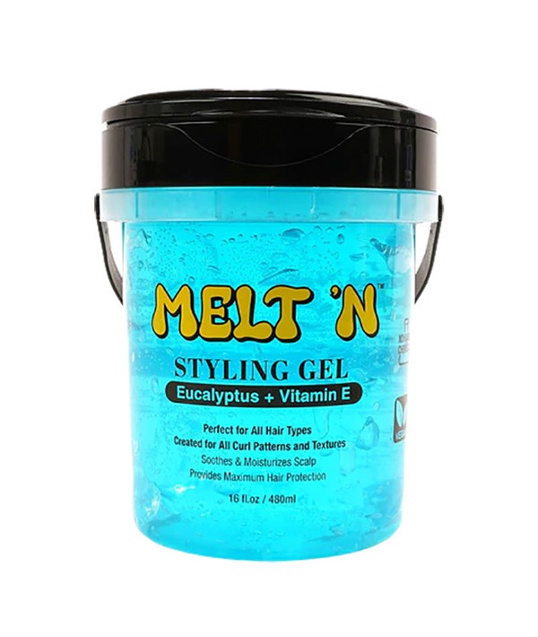 MELT N EUCALYPTUS VITAMIN E STYLING GEL 480 ml Hair Styling Asetena Pa