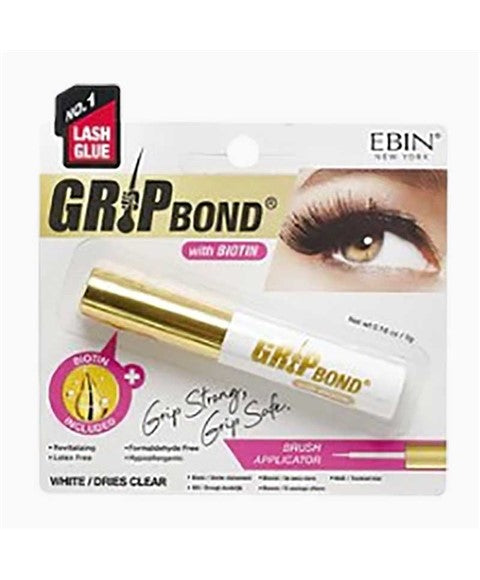 EBIN NEW YORK GRIP BOND BIOTIN WHITE LASH GLUE 5 g Eye Makeup Asetena Pa