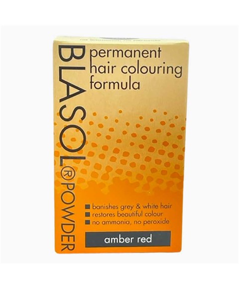 BLASOL POWDER PERMANENT HAIR COLORING AMBER RED 6 g Hair Color Asetena Pa