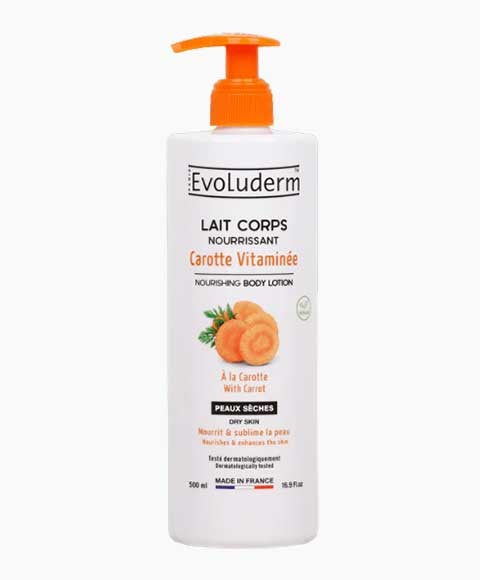 EVOLUDERM NOURISHING BODY LOTION WITH CARROT 500 ml Skin Moisturizing Asetena Pa