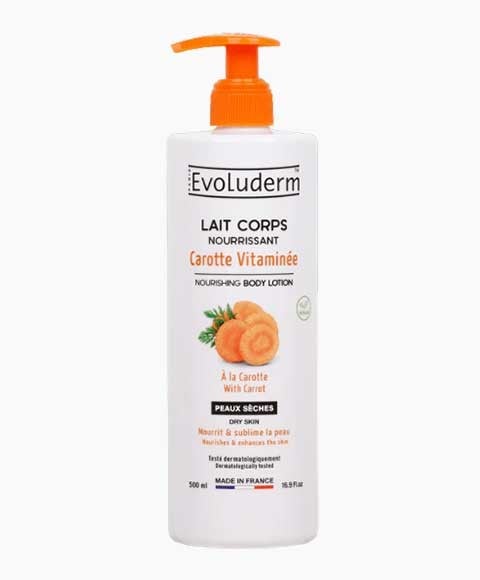 EVOLUDERM NOURISHING BODY LOTION WITH CARROT 1000 ml Skin Moisturizing Asetena Pa