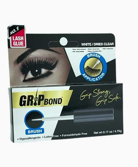 GRIP BOND LATEX FREE EYE LASH ADHESIVE 4.75 g Color White/Dries Clear Eye Makeup Asetena Pa