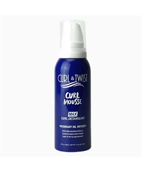 CURL AND TWIST MAX CURL DETANGLING CURL MOUSSE 80 ml Hair Styling Asetena Pa