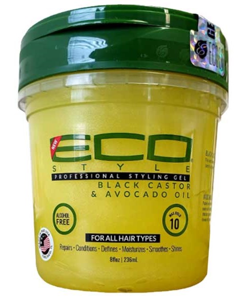 ECO STYLER BLACK CASTOR AND AVOCADO OIL GEL 236 ml Hair Styling Asetena Pa
