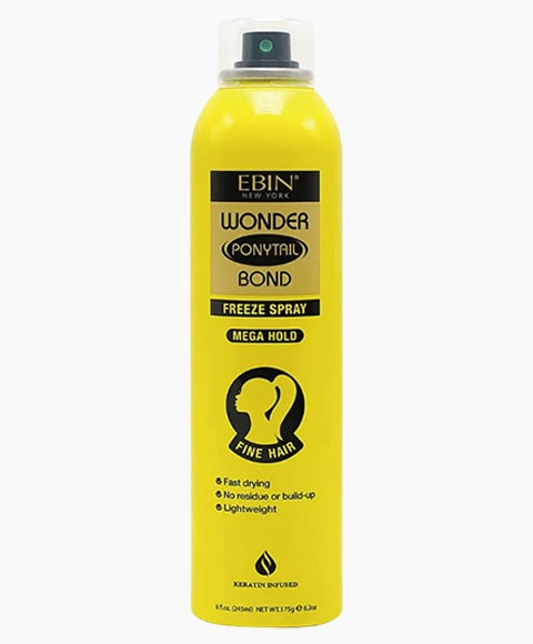 WONDER PONYTAIL BOND FREEZE SPRAY MEGA HOLD 245 ml Sprays, Serums and Oils Asetena Pa