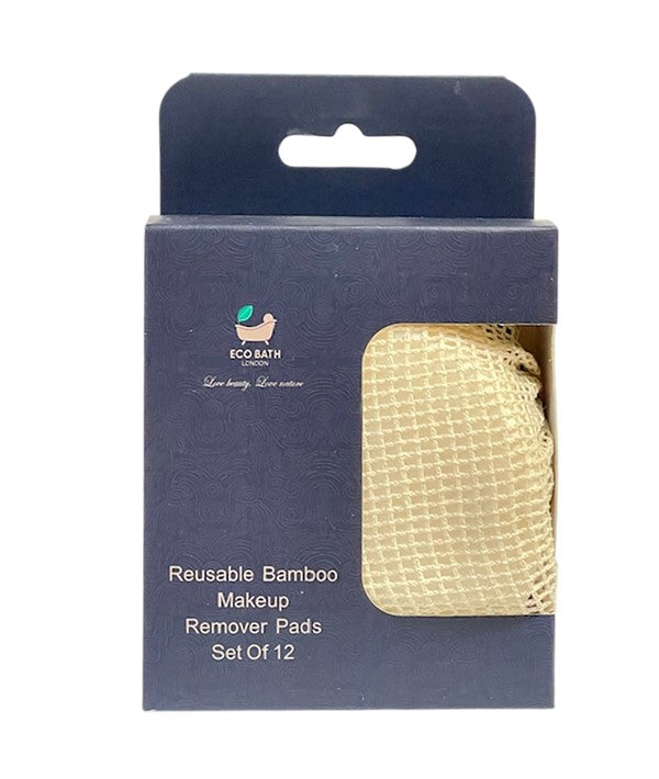 REUSABLE BAMBOO MAKEUP REMOVER PADS Set Of 12 Skin Wash Asetena Pa