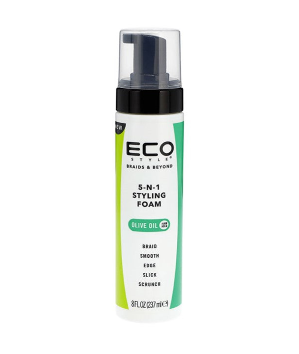 ECO STYLE OLIVE OIL 5 IN 1 STYLING FOAM 237 ml Hair Styling Asetena Pa