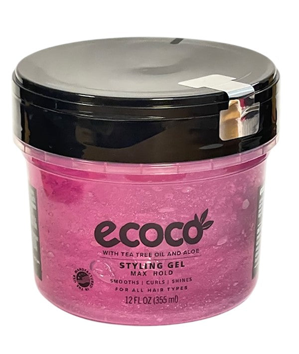 ECOCO TEA TREE AND ALOE MAX HOLD STYLING GEL 355 ml Hair Styling Asetena Pa