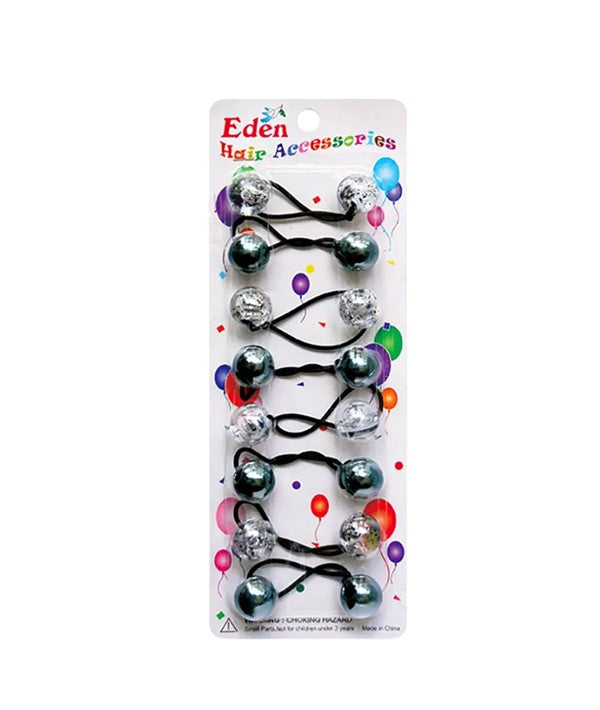 HAIR ACCESSORIES LB20TBK BLACK AND CLEAR GLITTER 20 mm Kids Hair Accessories Asetena Pa