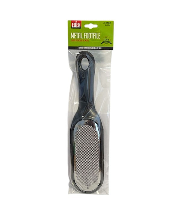 EDEN PROFESSIONAL QUALITY METAL FOOT FILE FOR DEAD AND DRY SKIN HM32 Color Black Pedicure and Manicure Asetena Pa