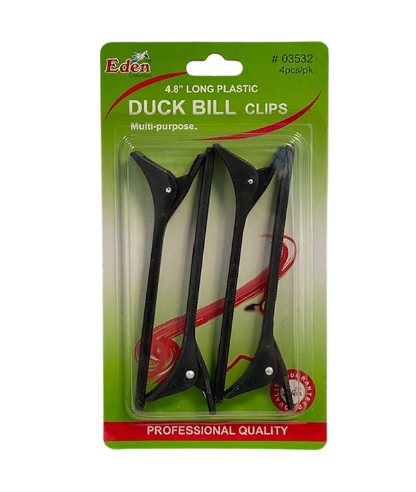 EDEN PROFESSIONAL QUALITY DUCK BILL MULTI PURPOSE CLIPS 03532 4 pcs Salon Accessories Asetena Pa