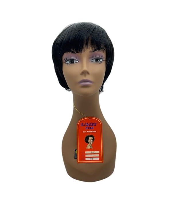 ELYSEE STAR JALIA WIG Color 1BH33 Synthetic Hair Wigs Asetena Pa
