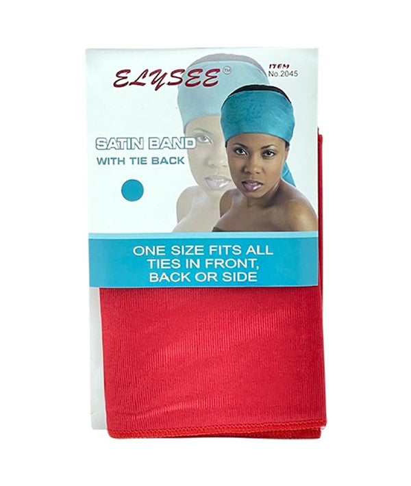 ELYSEE STAR SATIN BAND WITH TIE BACK 2045 Durags and Caps Asetena Pa