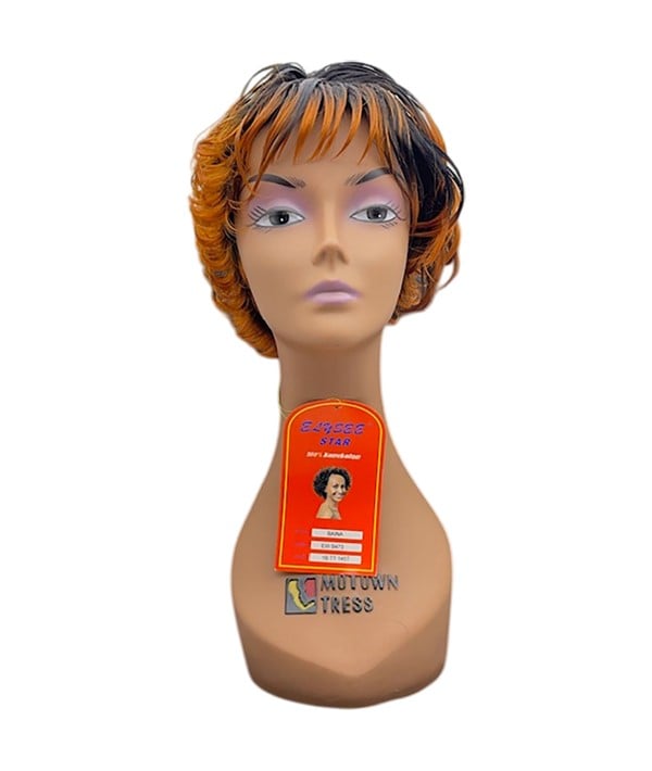 ELYSEE STAR SYNTHETIC BAINA WIG Color 1BTT33 Synthetic Hair Wigs Asetena Pa