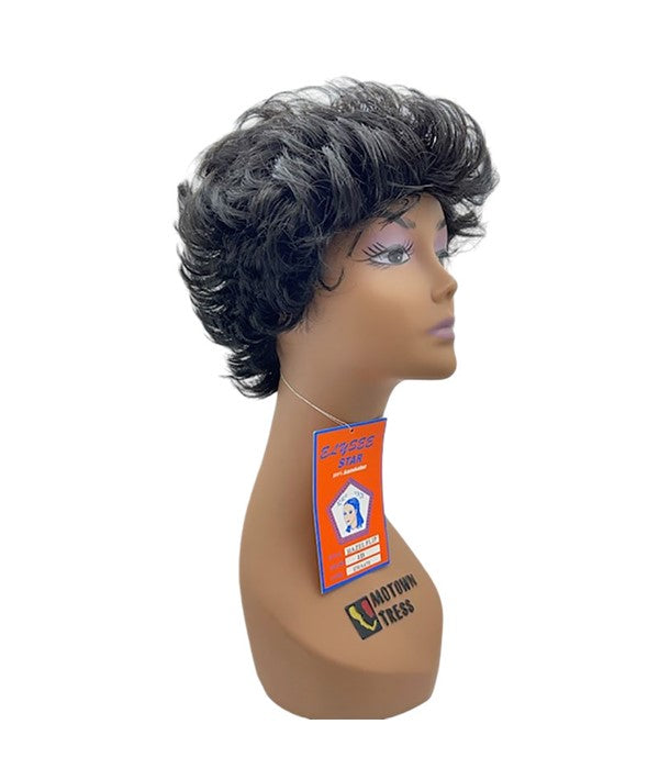 ELYSEE STAR SYNTHETIC HAZEL FLIP WIG Color 1B Synthetic Hair Wigs Asetena Pa