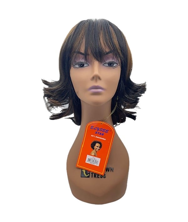 ELYSEE STAR SYNTHETIC SADE WIG Color FS1B/350 Synthetic Hair Wigs Asetena Pa