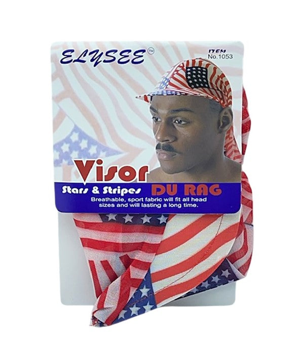 ELYSEE STAR VISOR STARS AND STRIPS DU RAG 1053 Durags and Caps Asetena Pa