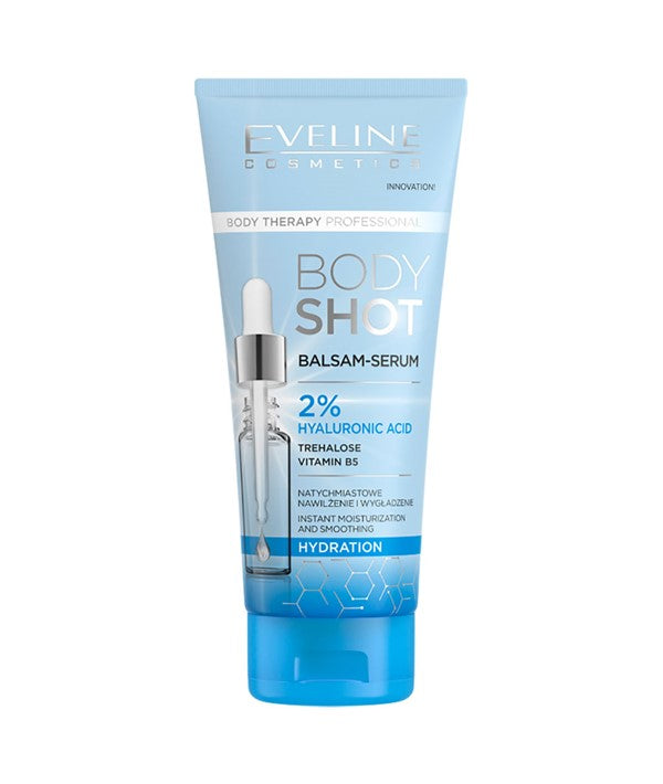 BODY SHOT HYALURONIC ACID HYDRATION BODY SERUM 200 ml Skin Moisturizing Asetena Pa