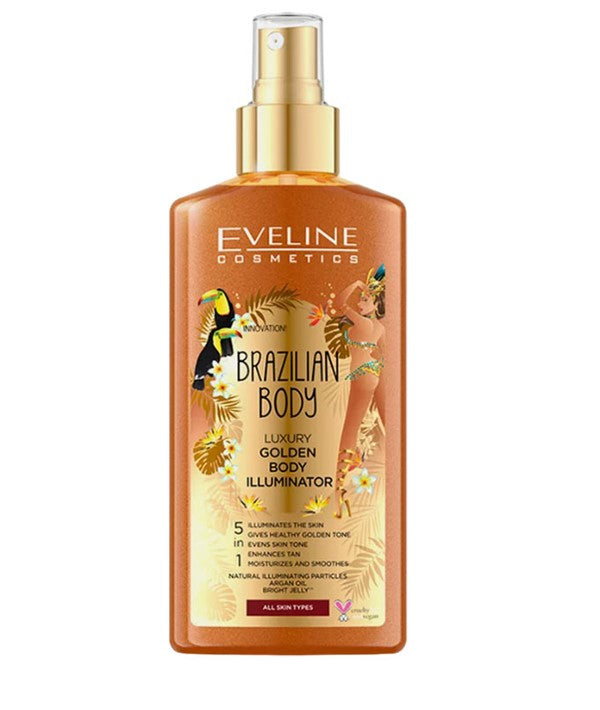 BRAZILIAN BODY LUXURY GOLDEN BODY ILLUMINATOR 150 ml Blush And Highligter Asetena Pa