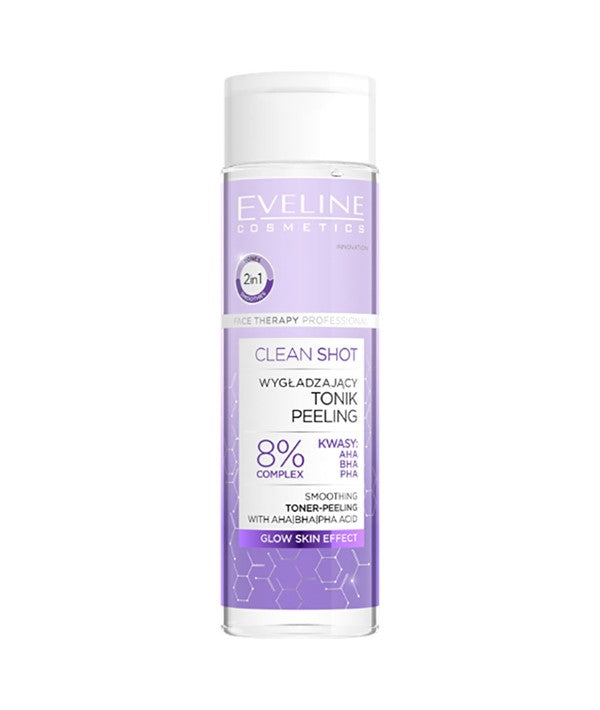 CLEAN SHOT SMOOTHING TONER PEELING GLOW SKIN EFFECT 200 ml Skin Wash Asetena Pa