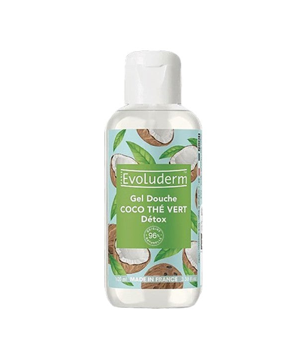 EVOLUDERM DETOX COCO GREEN TEA SHOWER GEL 100 ml Body Care Asetena Pa