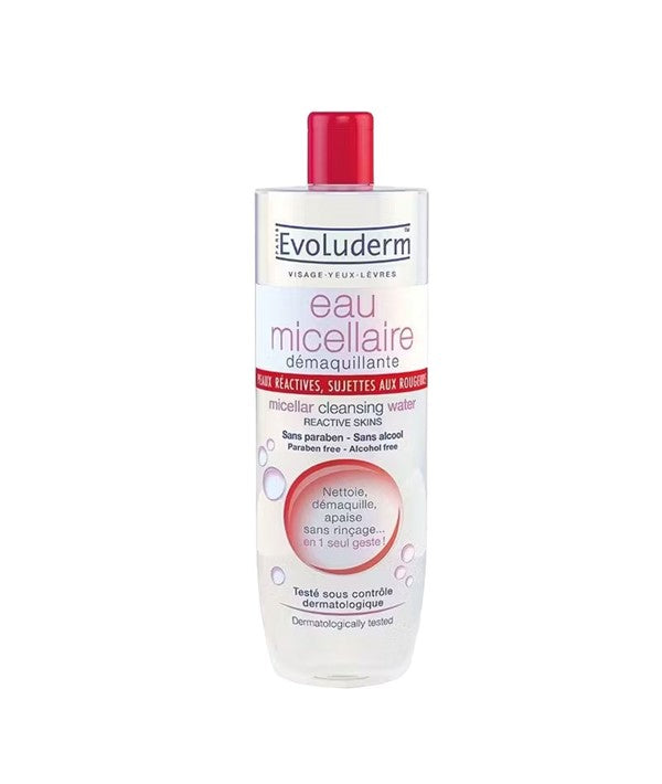 EVOLUDERM REACTIVE SKINS MICELLAR CLEANSING WATER 500 ml Skin Wash Asetena Pa