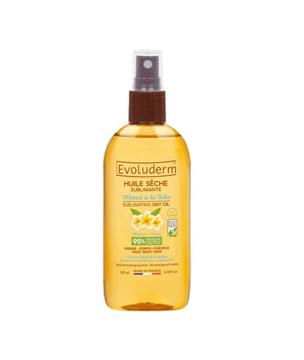 EVOLUDERM MONOI SUBLIMATING DRY OIL 125 ml Sprays, Serums and Oils Asetena Pa