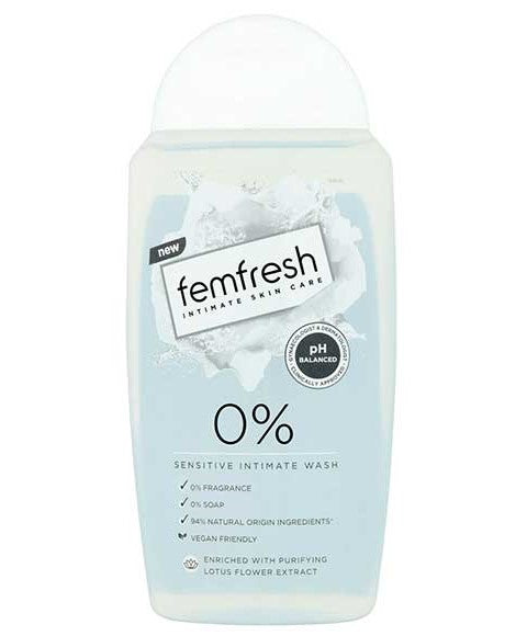 FEMFRESH INTIMATE SKIN CARE ZERO PERCENT SENSITIVE INTIMATE WASH 250 ml Personal Care Asetena Pa