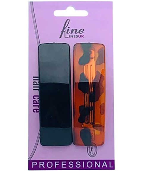 HAIR BARRETTE 2pcs Color Black/Shell H6064 Kids Hair Accessories Asetena Pa