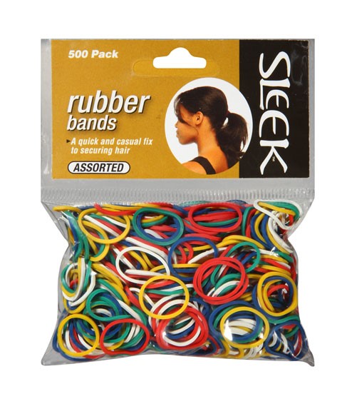 SLEEK RUBBER BANDS 250pcs Color Assorted Kids Hair Accessories Asetena Pa