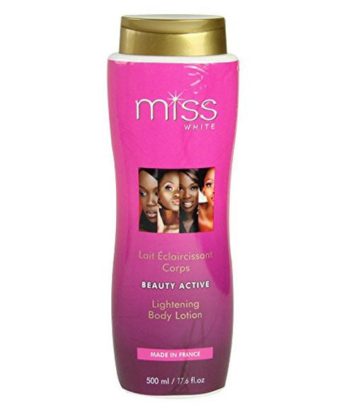 MISS WHITE BEAUTY ACTIVE LIGHTENING BODY LOTION 500 ml Even Skin Tone Asetena Pa