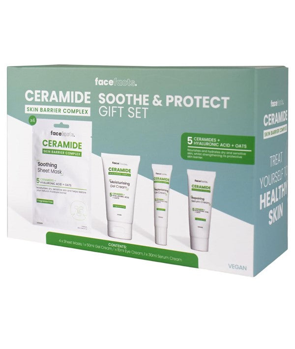 FACE FACTS 5 CERAMIDE SOOTHE AND PROTECT GIFT SET Skin Care Bundles Asetena Pa