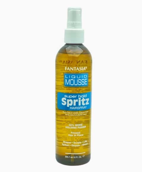 FANTASIA LIQUID MOUSSE SUPER HOLD SPRITZ HAIR SPRAY 295.7 ml Sprays, Serums and Oils Asetena Pa