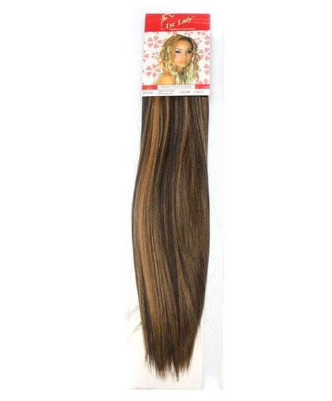 FIRST LADY FUTURA FULL HEAD CLIP ON 18 Color P6/613 Tape In and Clip On Hair Extensions Asetena Pa
