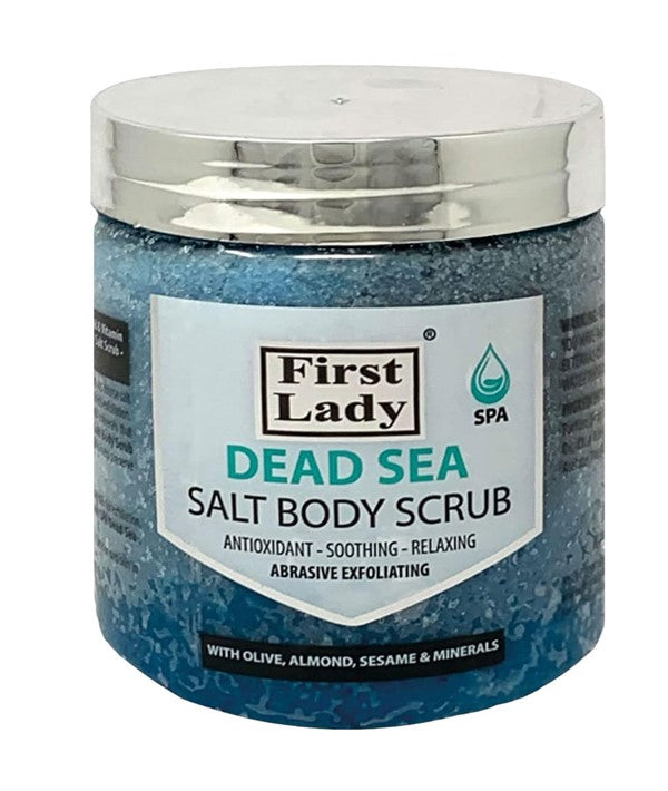 FIRST LADY DEAD SEA SALT BODY SCRUB 500 ml Skin Wash Asetena Pa