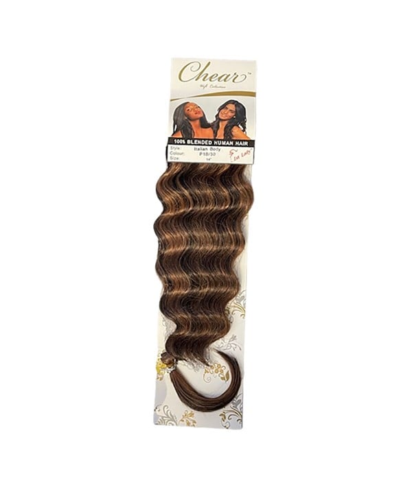 CHEAR BLENDED HUMAN HAIR ITALIAN BODY 14 Color P1B/99J Synthetic Weave Hair Asetena Pa