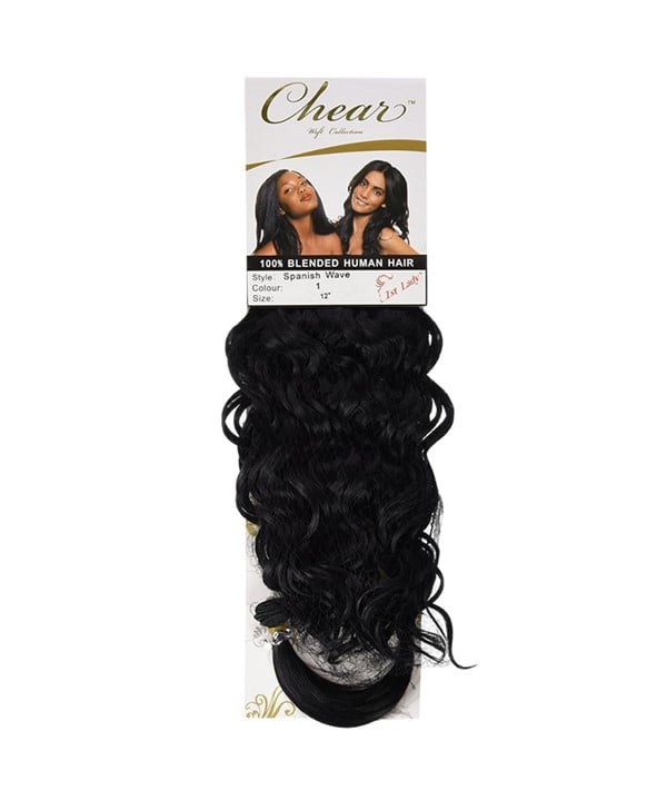CHEAR BLENDED HUMAN HAIR SPANISH WAVE 14 Color P1B/30 Synthetic Weave Hair Asetena Pa