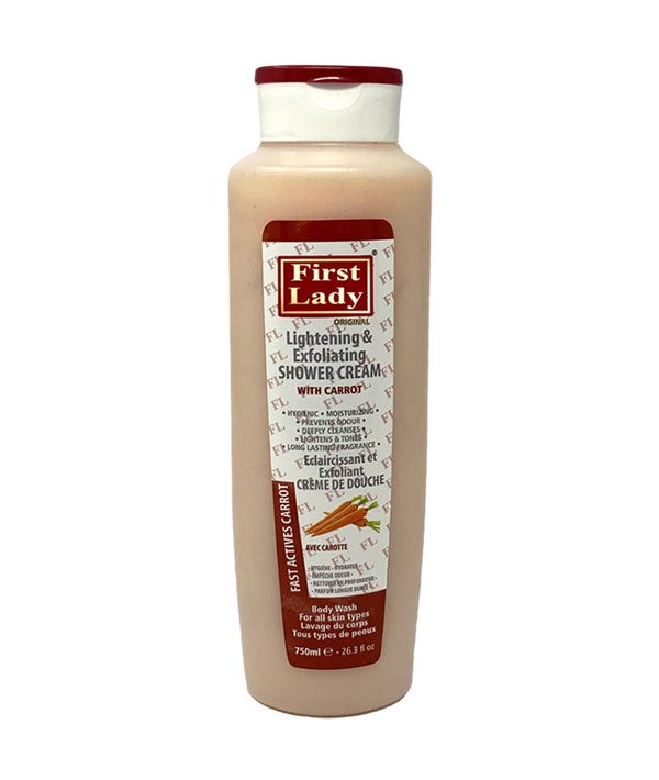 FAST ACTIVES CARROT LIGHTENING AND EXFOLIATING SHOWER CREAM 750 ml Body Care Asetena Pa