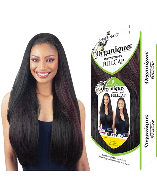 FREETRESS ORGANIQUE DRAWSTRING FULL CAP FEISTY GIRL Color 1 PonyTail Asetena Pa
