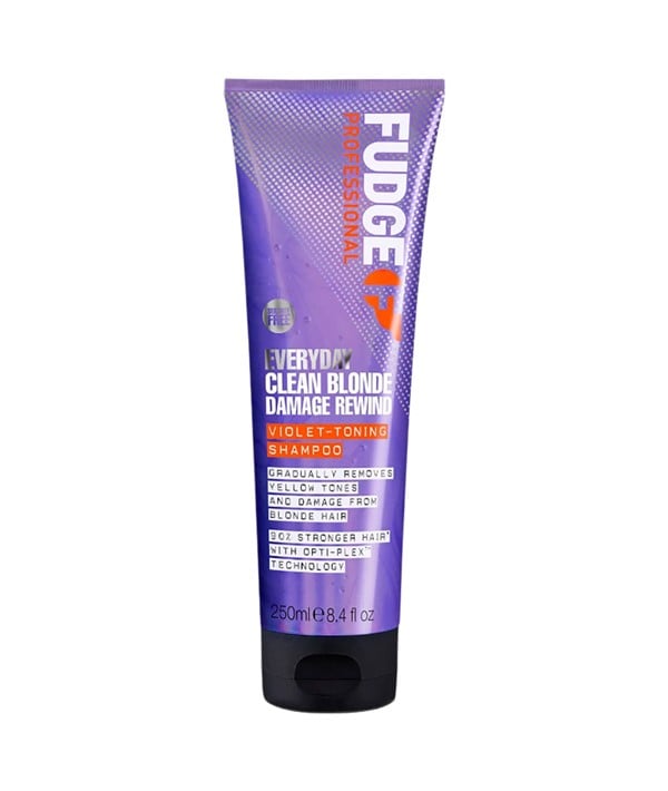 FUDGE EVERYDAY CLEAN BLONDE DAMAGE REWIND VIOLET TONING SHAMPOO 250 ml Shampoo Asetena Pa