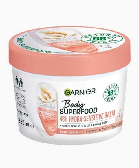 GARNIER OAT MILK BODY SUPERFOOD HYDRA SENSITIVE BALM 380 ml Skin Moisturizing Asetena Pa