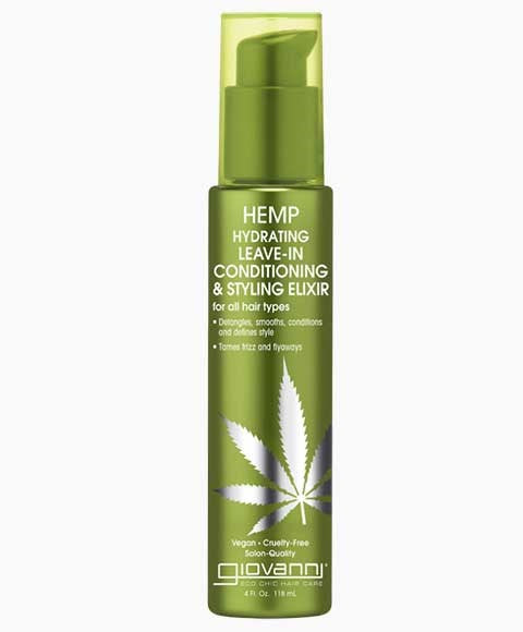 GIOVANNI HEMP HYDRATING LEAVE IN CONDITIONING AND STYLING ELIXIR 118 ml Treatments Asetena Pa