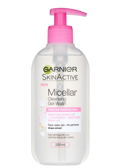 SKIN ACTIVE MICELLAR CLEANSING GEL WASH FOR SENSITIVE SKIN 200 ml Skin Wash Asetena Pa